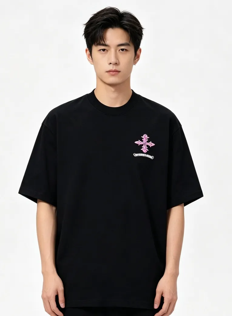 Louis Vuitton/Louis Vuitton warm Color Change embroidered logo short sleeves